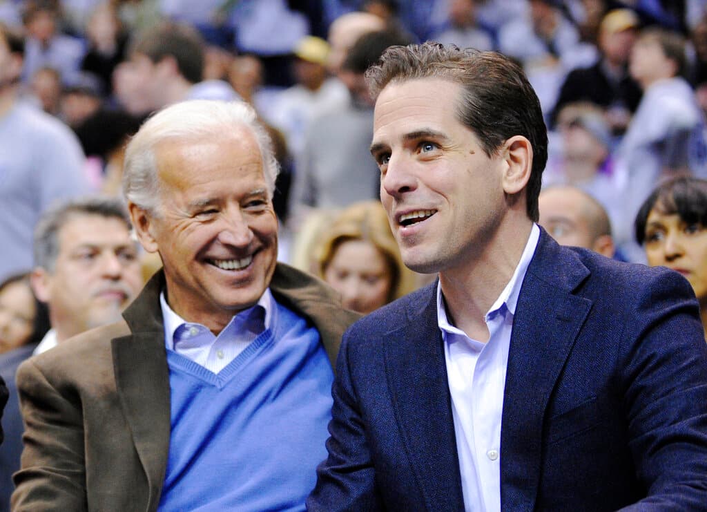 AP/Nick Wass, file President Biden and Hunter Biden at a basketball game at Washington, January 30, 2010.