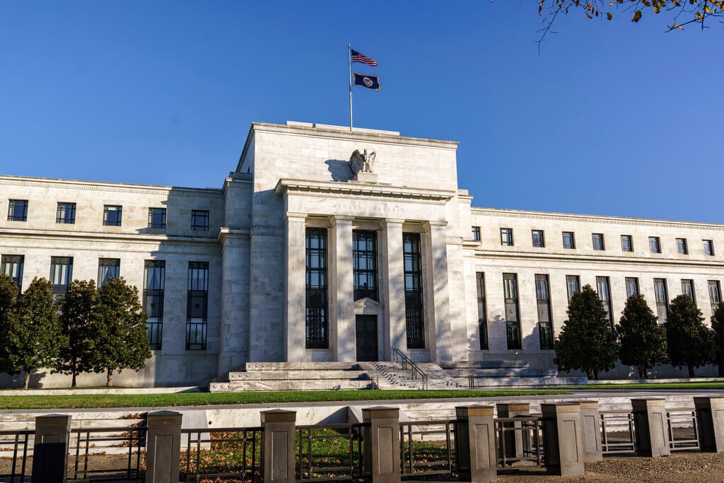 AP/J. Scott Applewhite The Federal Reserve at Washington in 2020.